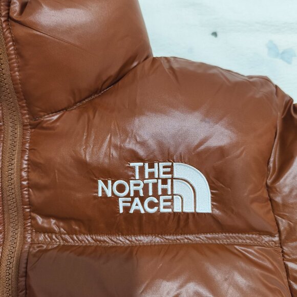 The North Face Brown Short Glossy Down Jacket - Picture 6 of 12